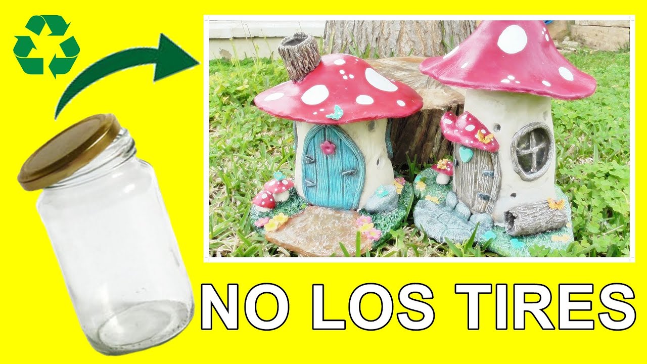 4 IDEAS CON FRASCOS DE CRISTAL / DECORA TU TERRAZA CON ESTA SETA RECICLANDO UN TARRO DE VIDRIO