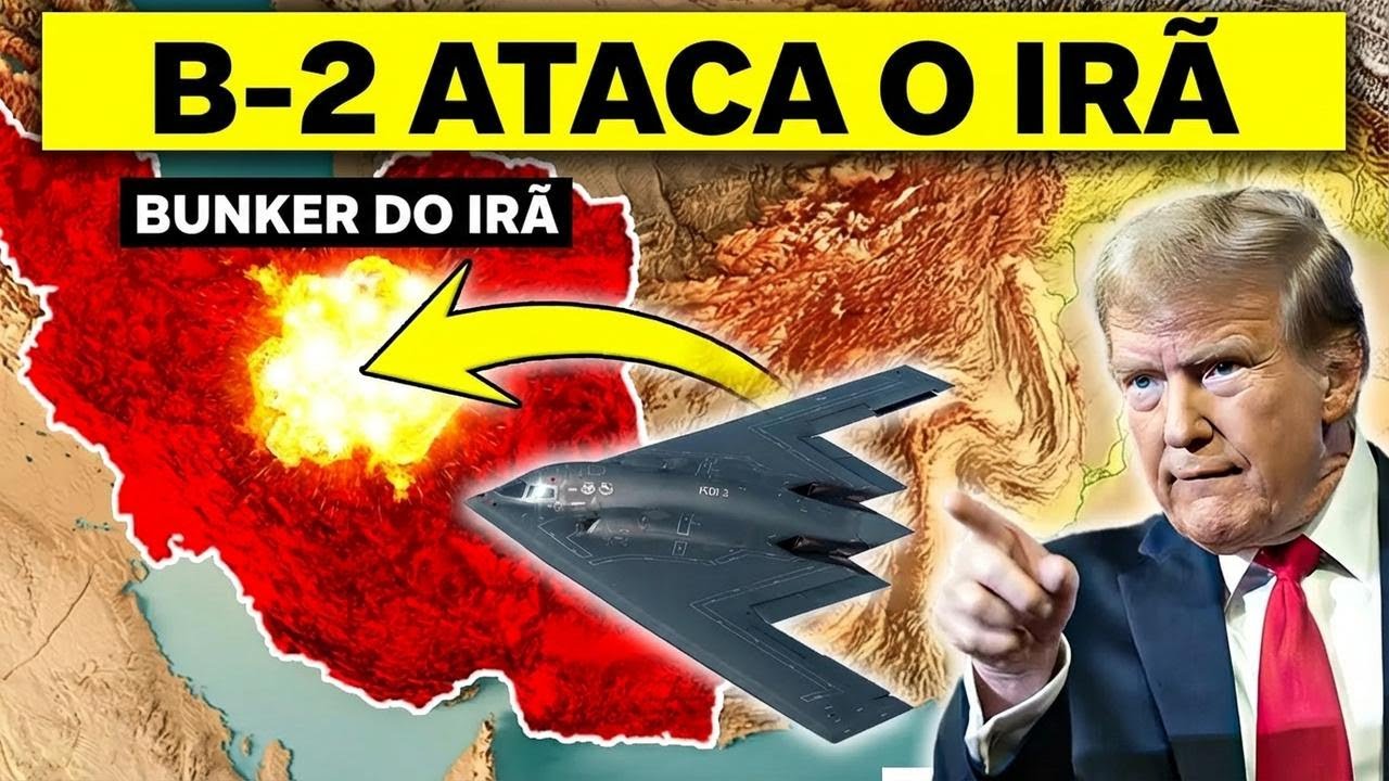 Bombardeiro B-2 dos EUA lança bomba anti-bunker de 900 kg sobre alvo no Irã