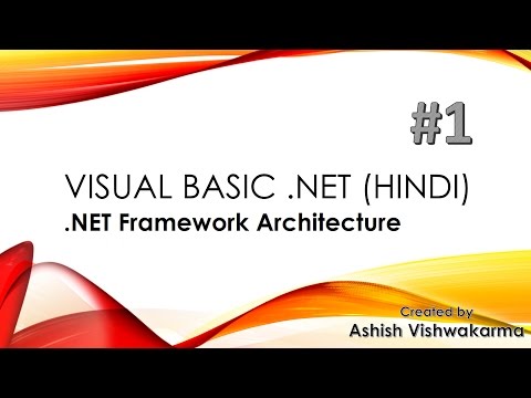 Visual Basic Dot Net Framework Architecture in Hindi