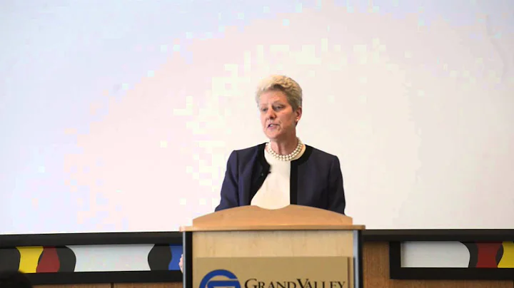 District Judge Sara Smolenski speaks at GVSU Pew Campus