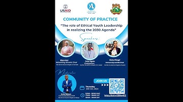 YALI RLC EA Community of Practice Webinar, Agenda 2030