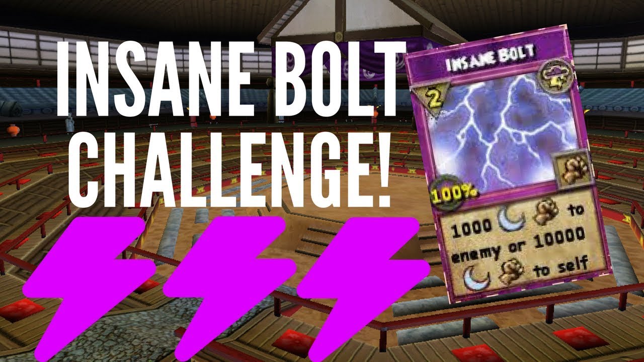 Wizard101: INSANE BOLT CHALLENGE!?!?
