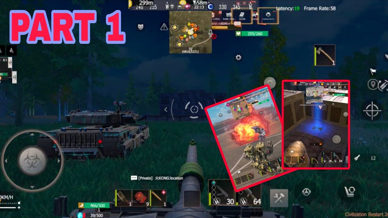 Part 1💥 Server Jump OP Loot + Enemy Base Tank Raid | Last Island of Survival Gameplay 💥
