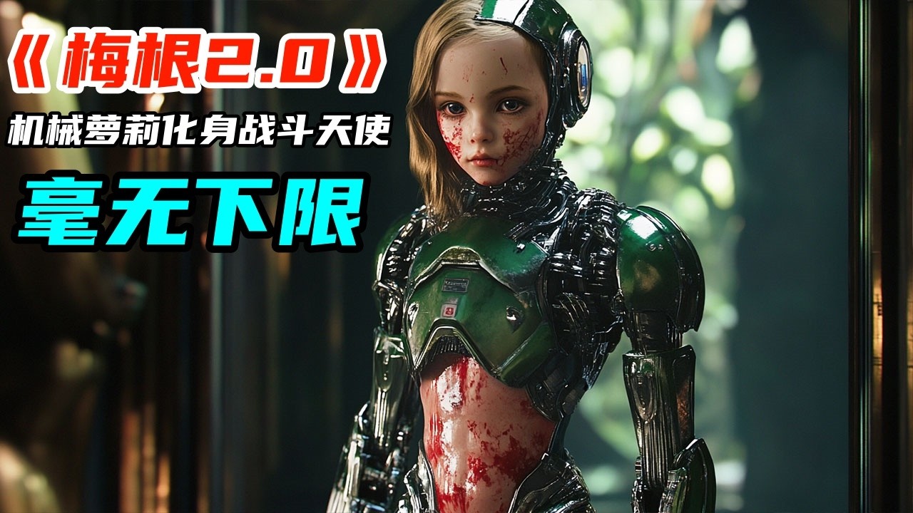 2025最新爆火科幻巨製《梅根2.0》，機械蘿莉化身戰鬥天使阿麗塔，毫無下限尺度拉滿！