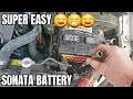 2001 2004 Hyundai Sonata Battery Replace How to Remove Install No Start Needs Jump Weak Dead 2003 02