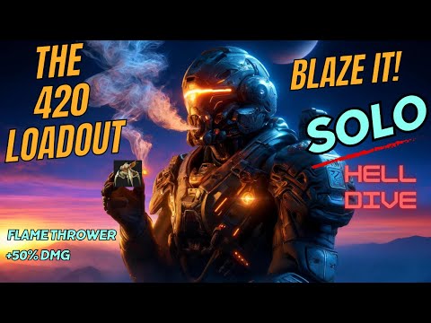 Helldivers 2 - 420 BLAZE these BUGS with this Loadout (Helldive Solo Gameplay)