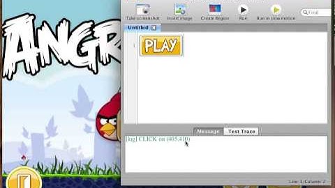 Sikuli IDE Angry Bird Example