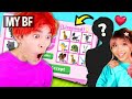 I Played Adopt Me until my BF got *JEALOUS* (FACE REVEAL of SECRET CRUSH...) Roblox