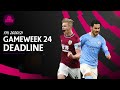 ️ FPL GW24 Deadline Stream  Double Gameweek Season ...