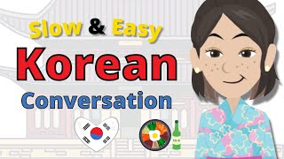 Korean Learning for Beginners 👍 Slow and Easy Korean Conversation Words and Phrases