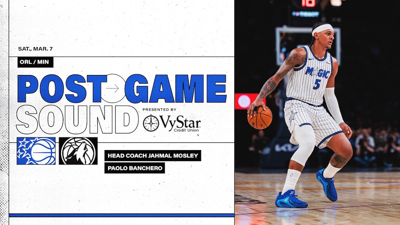 POSTGAME SOUND: ORLANDO MAGIC VS. MINNESOTA TIMBERWOLVES | COACH MOSE & PAOLO BANCHERO