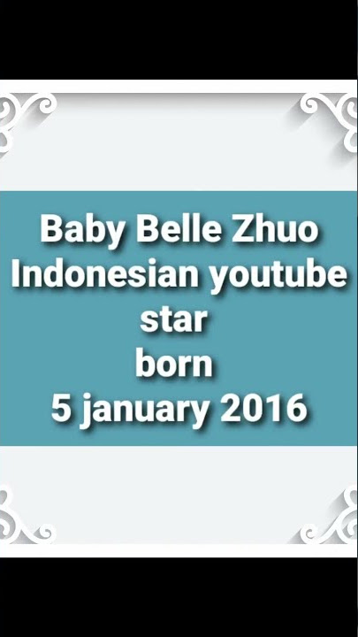 how old is Baby Belle Zhuo
