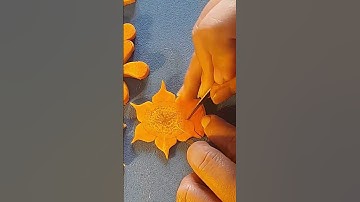 cách tỉa hoa cà rốt nhé #shortvideo