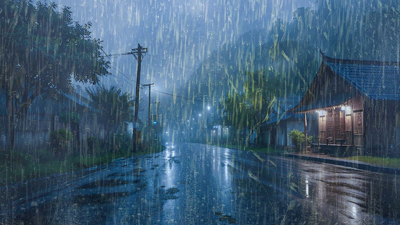 Perfect Rain Sounds For Sleeping And Relaxing - Rain And Thunder Sounds For Deep Sleep, Study, ASMR