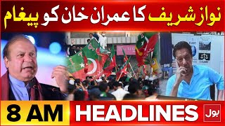 Nawaz Sharif Bashes Imran Khan | BOL News Headlines At 8 AM | PTI VS PMLN