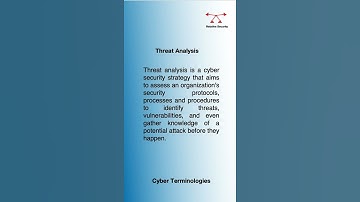 CyberSecurity Definitions | Threat Analysis
