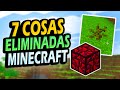 ✅ 7 Cosas ELIMINADAS de Minecraft que eran BRUTALES!!