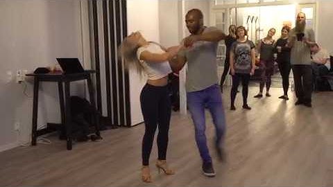 Leo and Becky, Zouk demo in Uppsala, Sweden 2017-10-28 [4K]