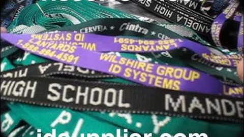 Custom Lanyards Sewn In Woven Embroidered Pictures Samples Explained Personalization Defined