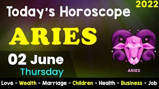 Aj Ka Din Kaisa Rahe Ga | Aries Daily Horoscope | Horoscope Today | Aj Ka Din | 02 June 2022