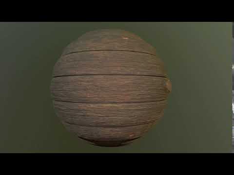 Wood Cabin Logs Substance Designer Render