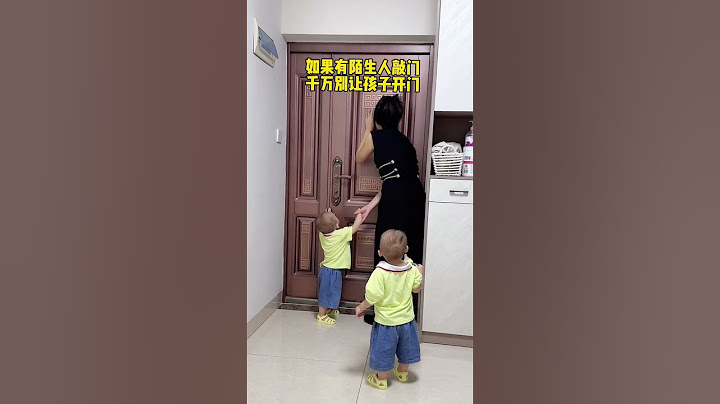If a stranger knocks on the door, don't let your child open it. Safety awareness should be remember