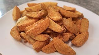 Patatas deluxe o patatas gajo en freidora de aire o air fryer