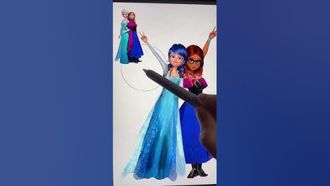 Transformation Disney Princess 🎨#glowup #procreate #transformation #art #miraculous #disney #shorts