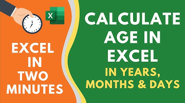 Calculate AGE in Excel from Date of Birth (in Years, Months, & Days)