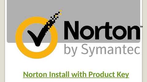 Norton Install with Product Key