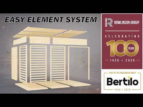 Garden shed assembly    I Bertilo MAP 2 easy element system 0 1 - video from Bertilo