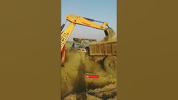 JCB 3dx super 4X4 drive tractor Mitti loading 👌