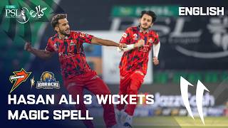 🏏 Hasan Ali 3 Wickets Magic Spell 🔥 | RawalPindiz vs Karachi Kings | Match 10  | HBL PSL 11 | MZB1U