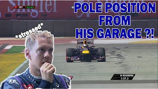 The day Sebastian Vettel only needs ONE lap to take pole position : SAVAGE ! screenshot 3