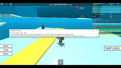 Speed run 4 level 6 glitch (Roblox)