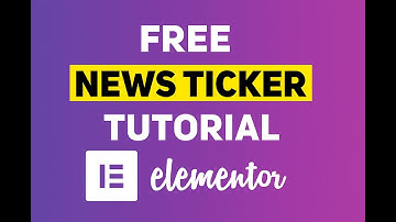 How to Create News Ticker in Elementor for FREE | Breaking News Ticker, Notifications & Announcement