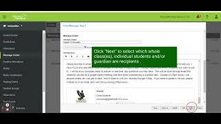 Infinite Campus Message Center: Newsletter Template
