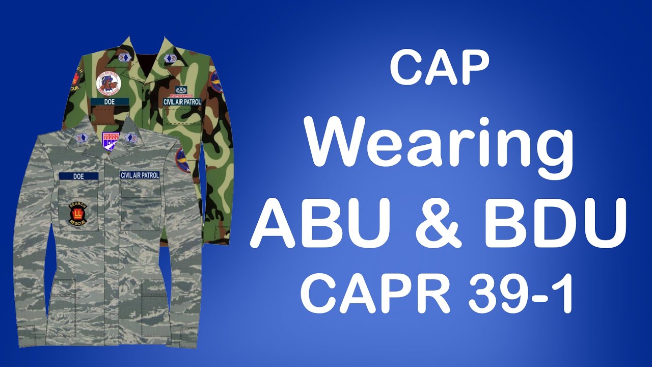 Civil Air Patrol - How to wear your ABU & BDU! | CAPR 39-1 - YouTube