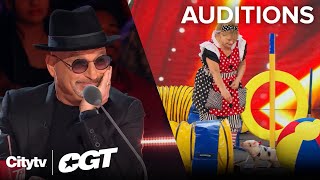 Pigs Got Talent?! Jerri Gallaugher Brings Her Pigs to CGT! | Auditions | Canada's Got Talent 2024