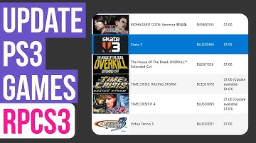how to update ps3 games in rpcs3 using rusty psn