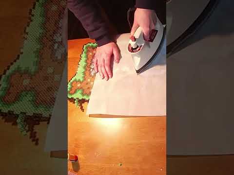 How to iron large perler bead projects 