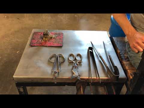 Glassblowing Tools on the Bench