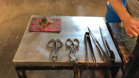 Glassblowing Tools on the Bench
