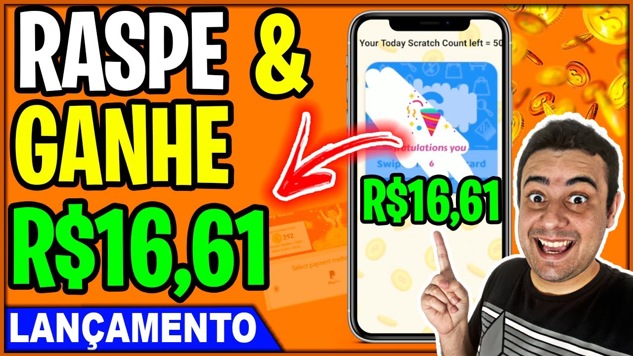 [LANÇAMENTO]  APP que GANHA DINHEIRO DE VERDADE – RASPADINHA DO MILHÃO