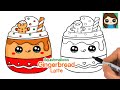 How to Draw a Gingerbread Latte | Squishmallows Christmas