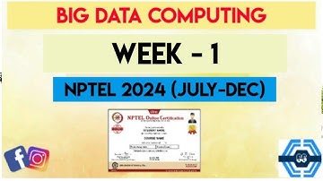 Big Data Computing | Week 1 Answers 2024 | NPTEL 2024 | SWAYAM 2024 (July)