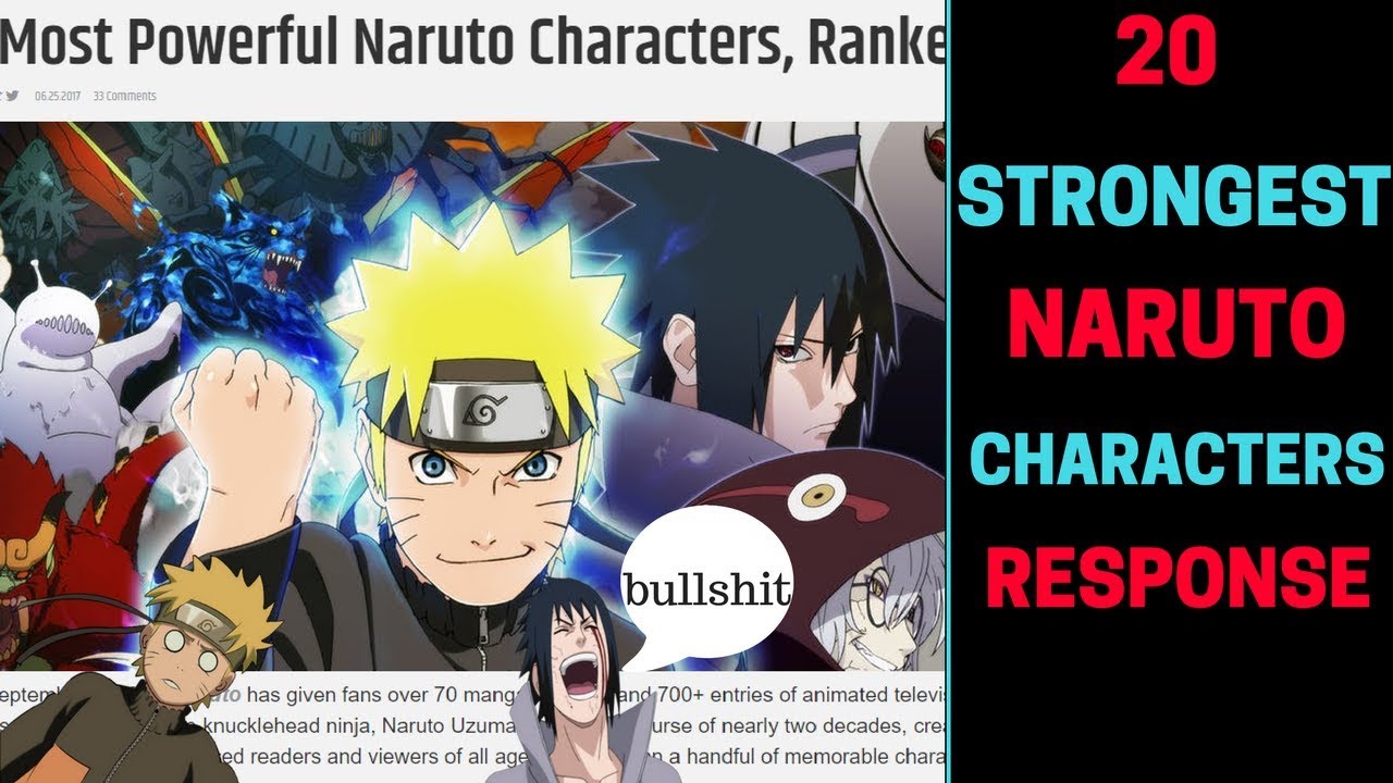 Naruto Top 50 Strongest Characters By Henri Osewoudt