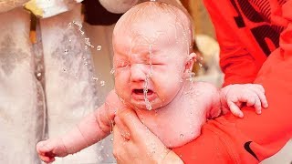 Babies playing with water #4