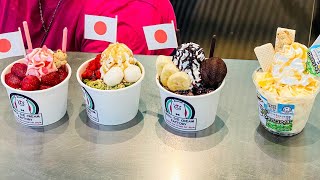 japanese food - Delicious Ice Cream Rolls  ロールアイス