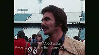 Filming of Semi-Tough at The Cotton Bowl in January 1977